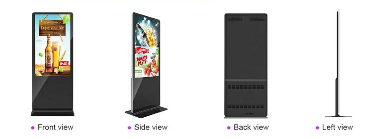 stand touch advertising display kiosk 12