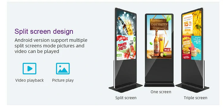 stand touch advertising display kiosk 6