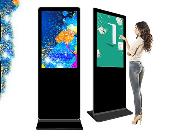 stand touch advertising display kiosk