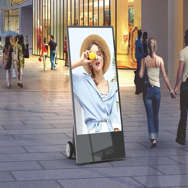 moveable advertising player