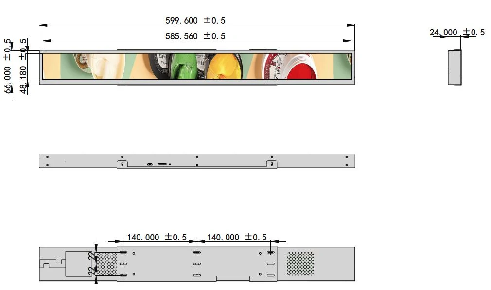 shelf edge lcd screen