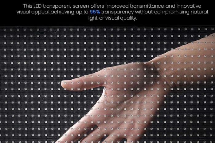 1 flexible led transparent film screen