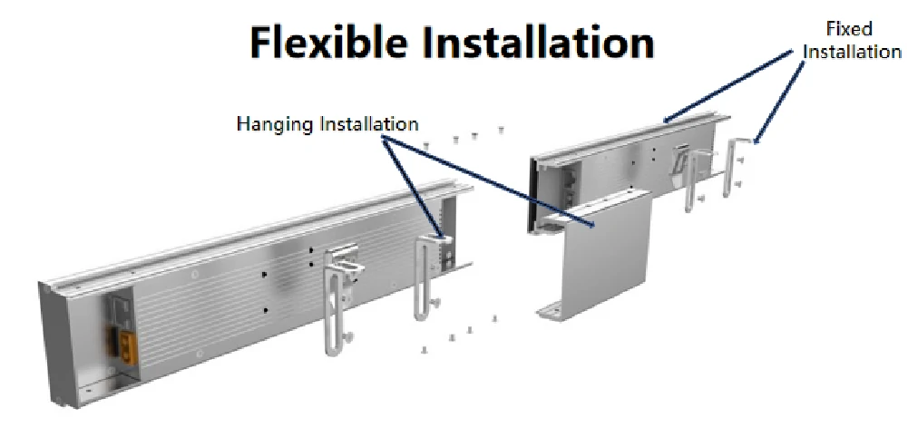 led shelf screen installation 6