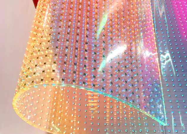 flexible led transparent film screen 1